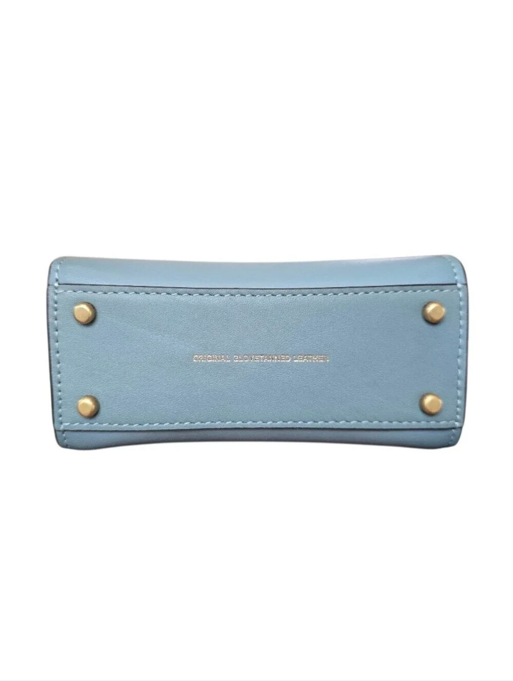 Coach Cashin Sage Green Blue Leather Mini Crossbody Tote